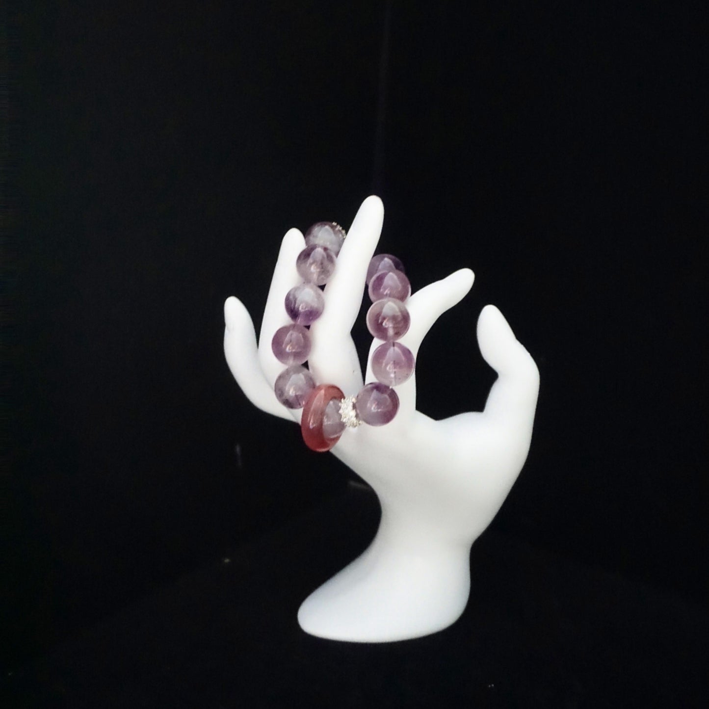 Amethyst & Purple Rutilated Quartz Bracelet