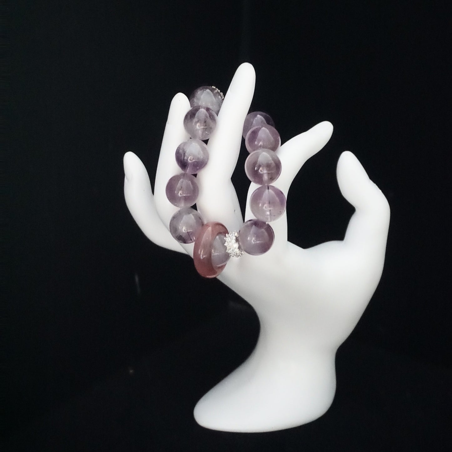 Amethyst & Purple Rutilated Quartz Bracelet
