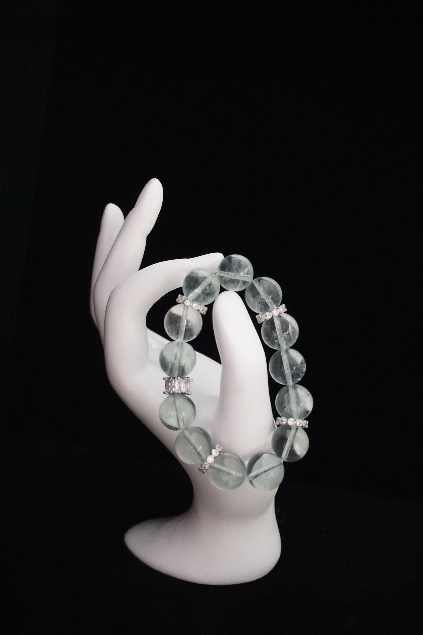 Green Fluorite Crown Jewel Bracelet