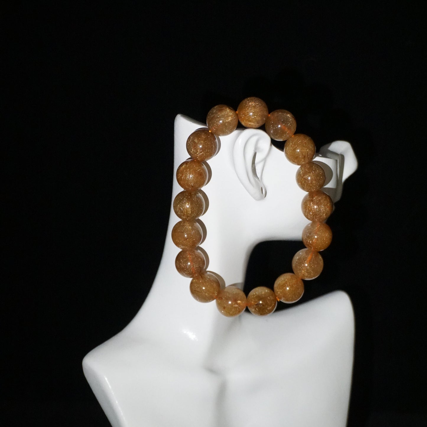 Yellow Azeztulite Beaded Bracelet