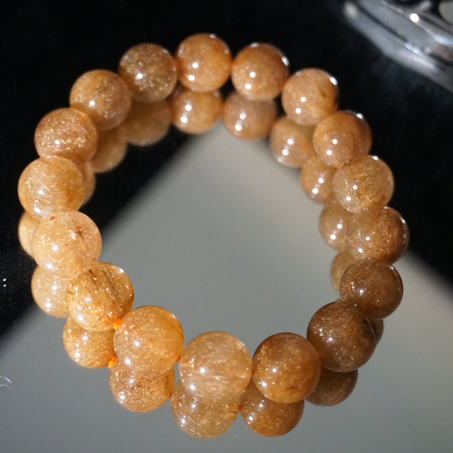 Yellow Azeztulite Beaded Bracelet
