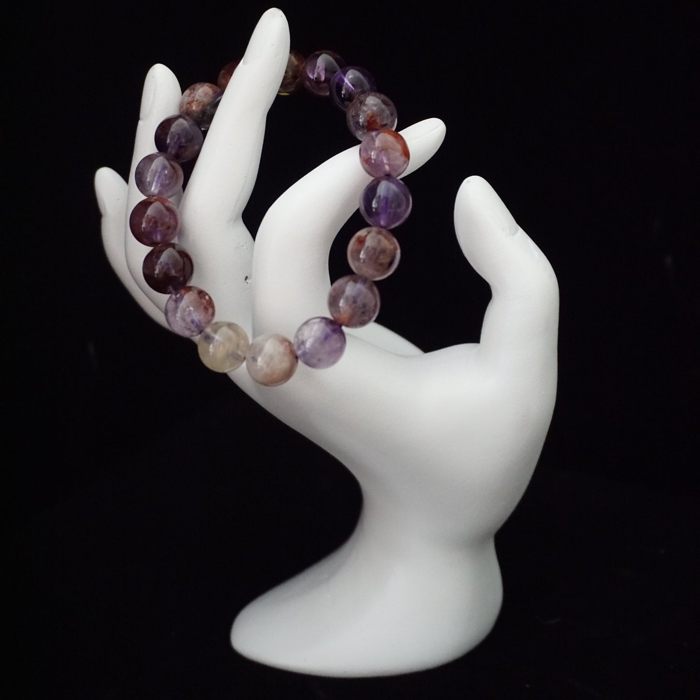 Purple Phantom Quartz Bracelet