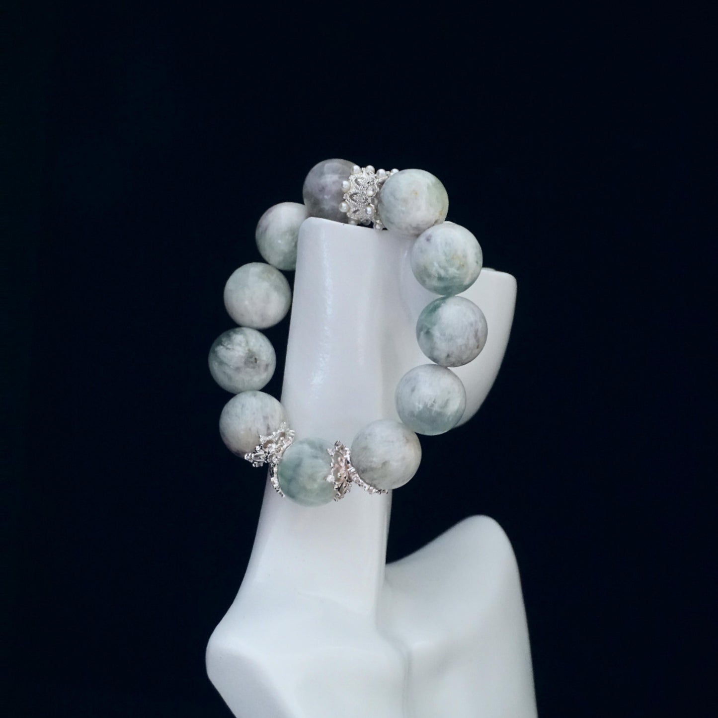 Green Feather Fluorite Designer Bracelet