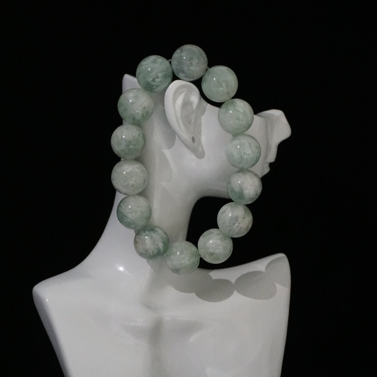 Green Feather Fluorite Bracelet