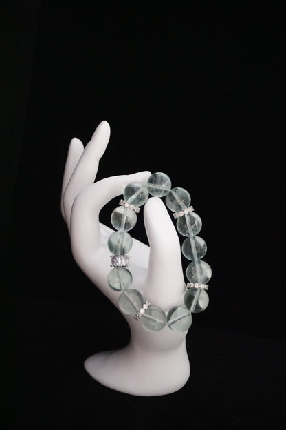 Green Fluorite Crown Jewel Bracelet