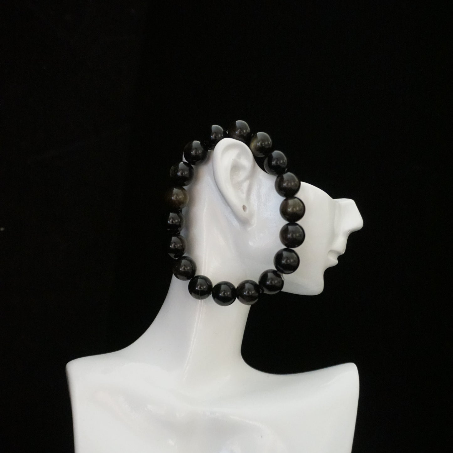 Golden Obsidian Beaded Bracelet