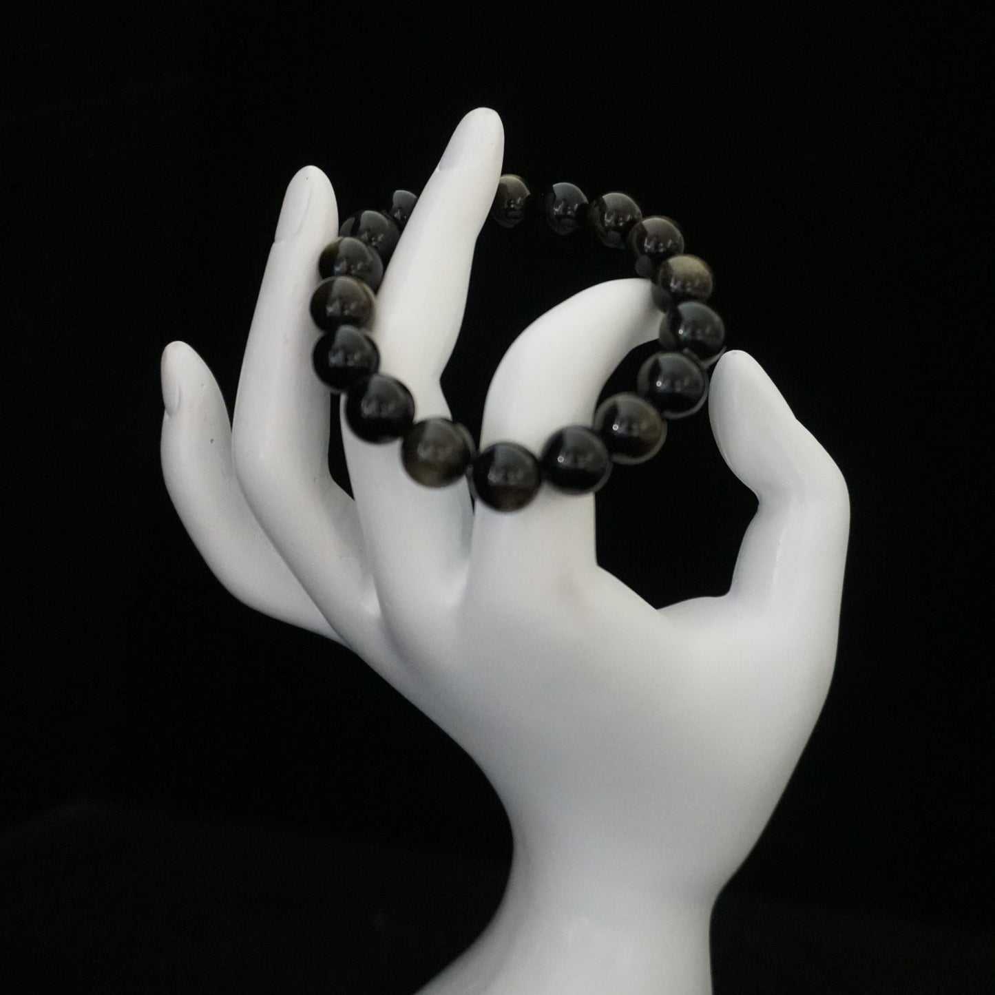 Golden Obsidian Beaded Bracelet