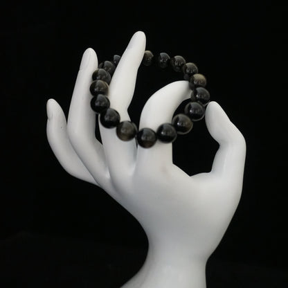 Golden Obsidian Beaded Bracelet