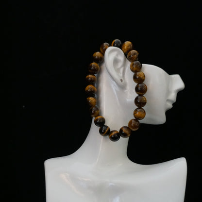 Yellow Tiger’s Eye Beaded Bracelet