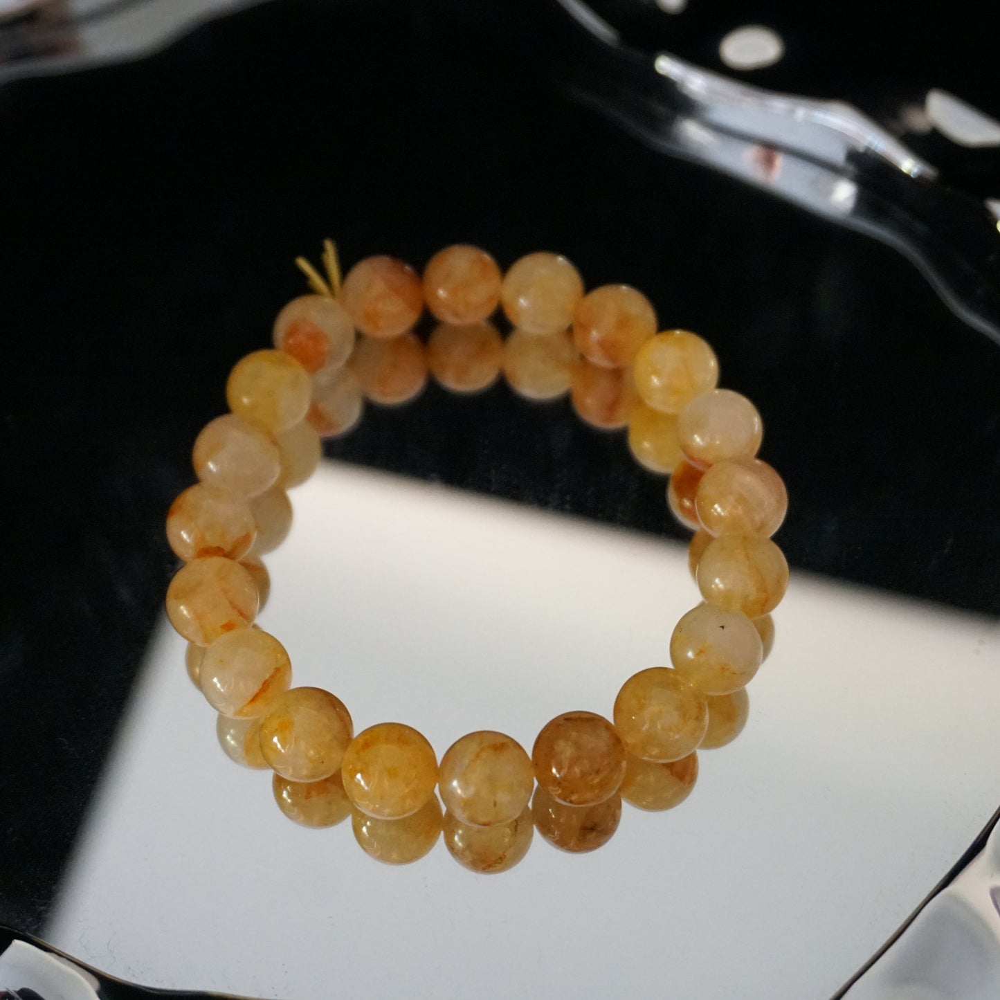 Hematoid Quartz Beaded Bracelet