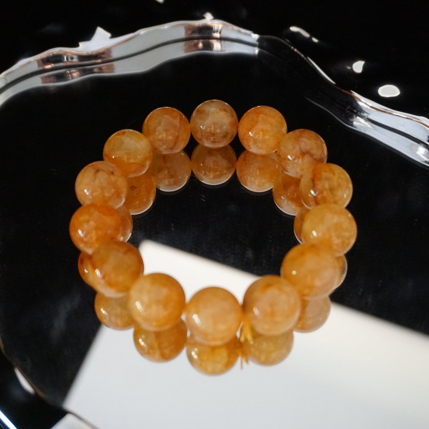 Hematoid Quartz Beaded Bracelet