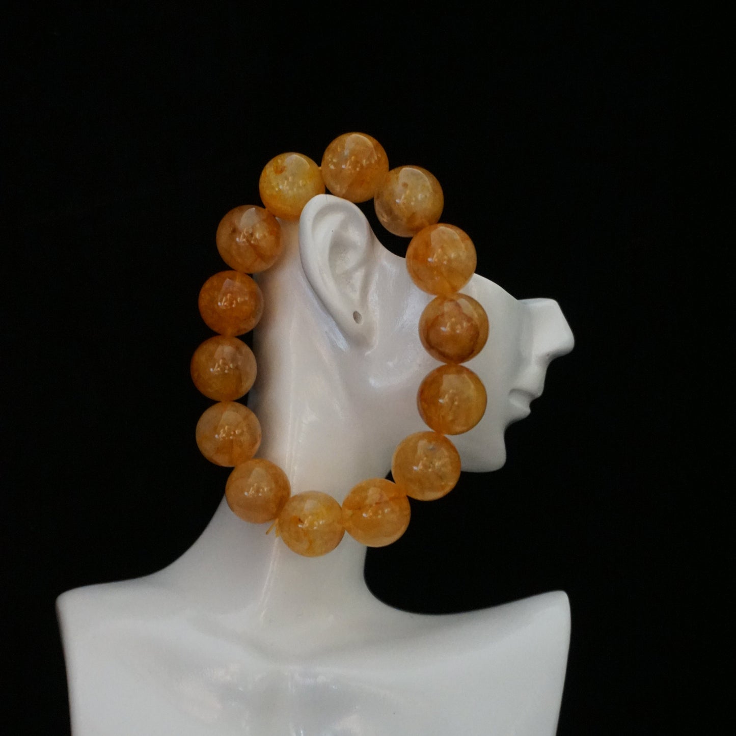Hematoid Quartz Beaded Bracelet