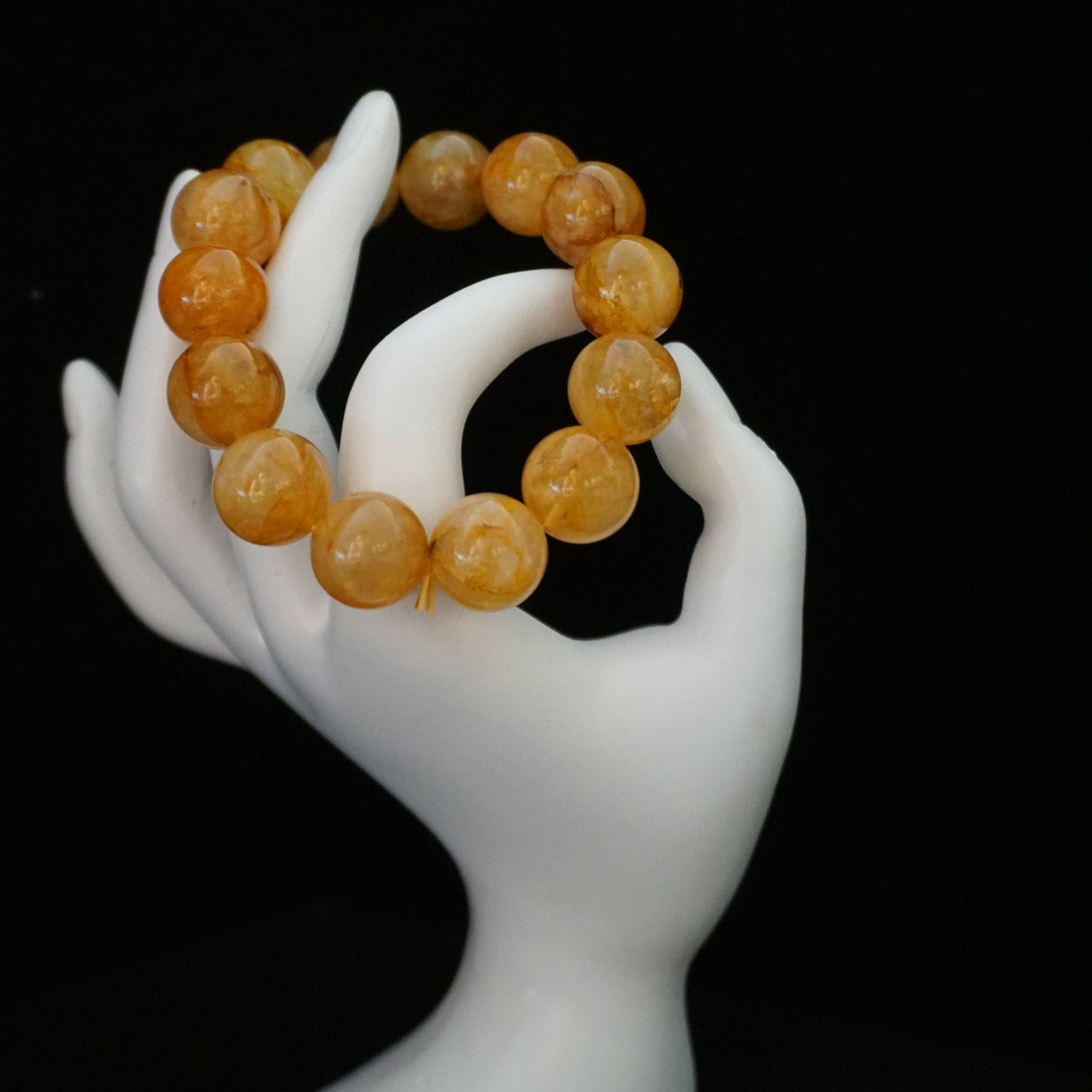 Hematoid Quartz Beaded Bracelet