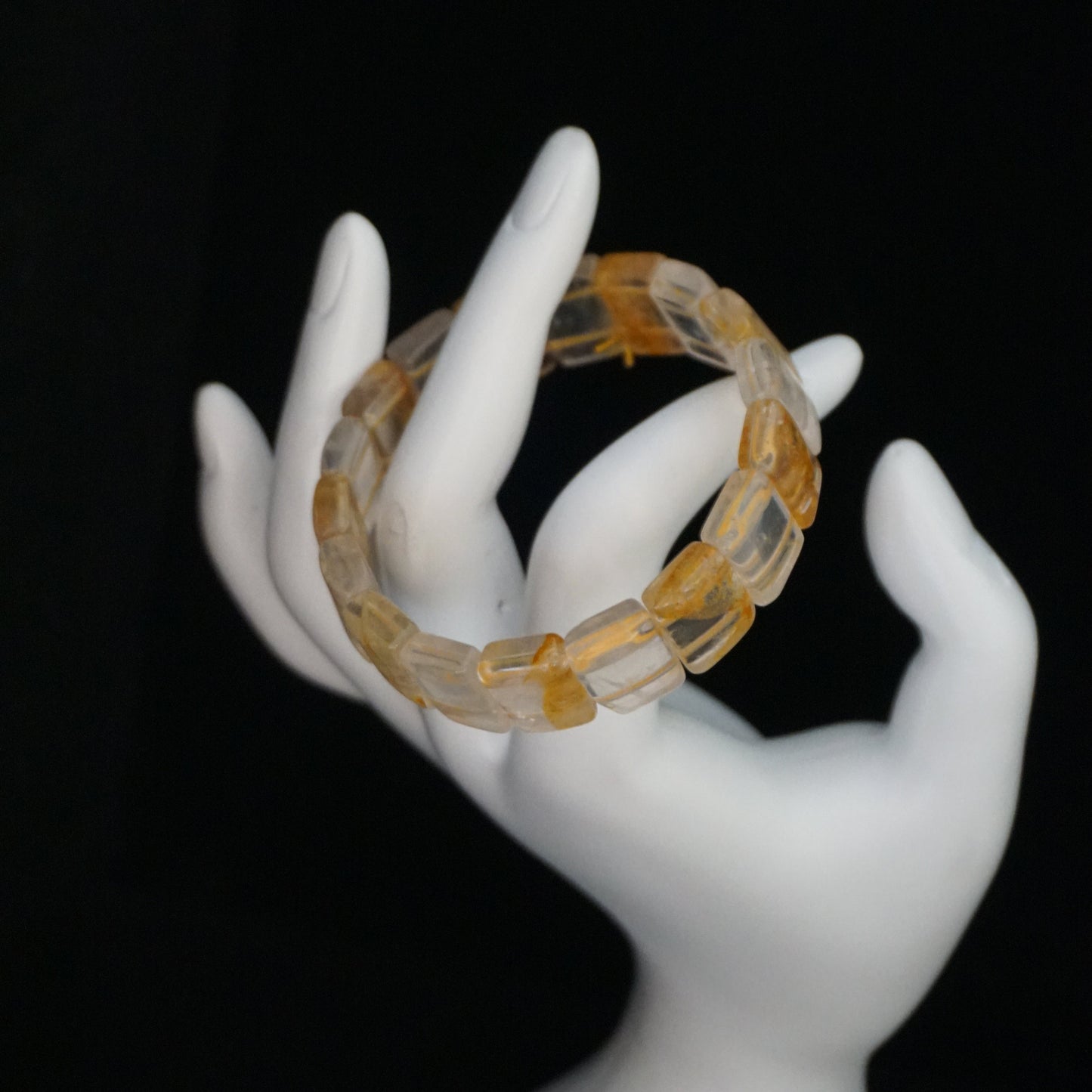 Citrine Pyramid Bracelet