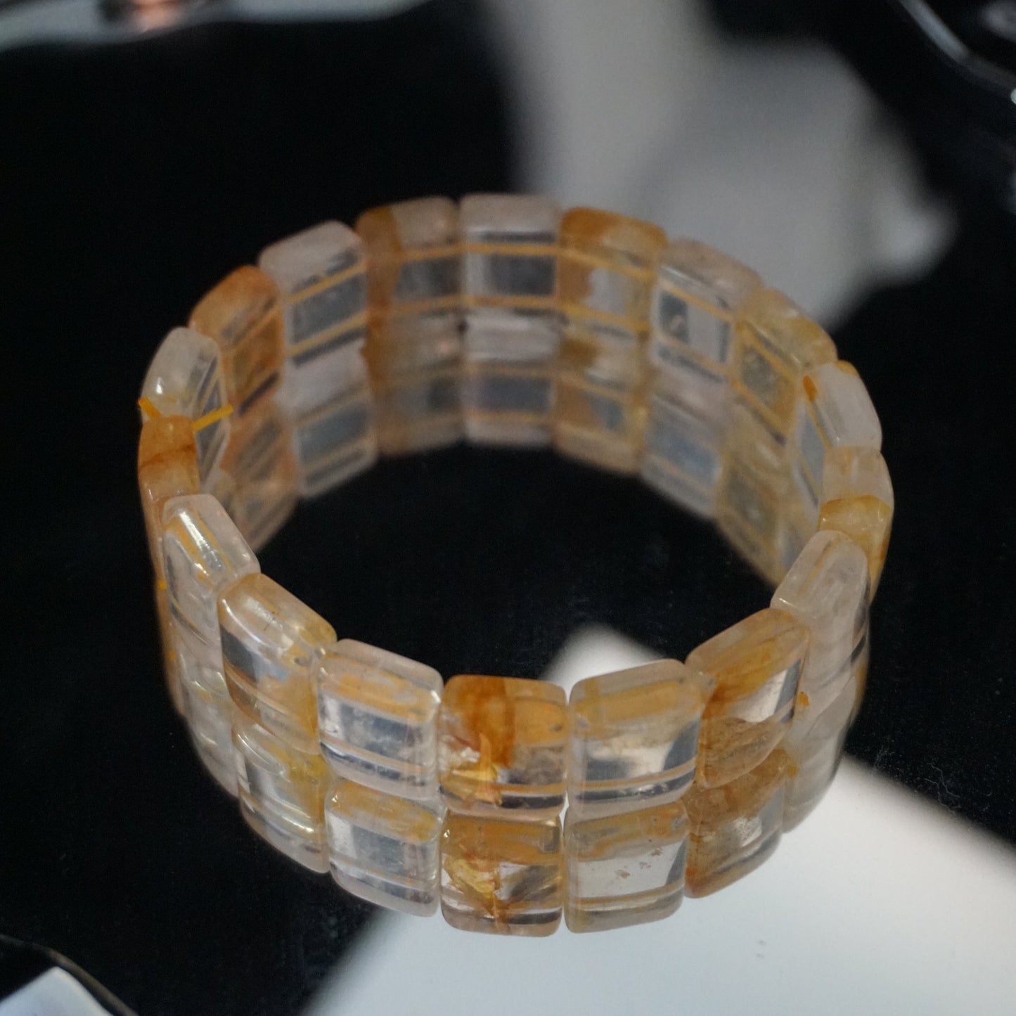 Citrine Pyramid Bracelet