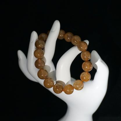 Yellow Azeztulite Beaded Bracelet