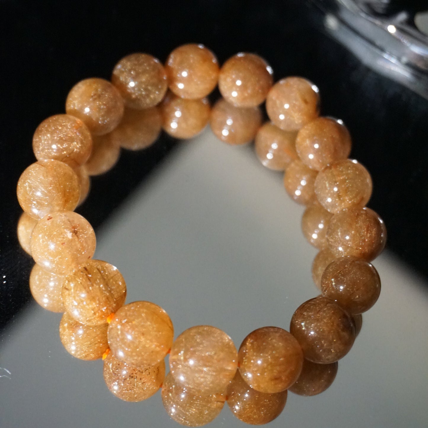 Smoky Rutilated Quartz Bracelet