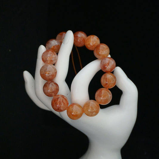 Red Harlequin Quartz Bracelet