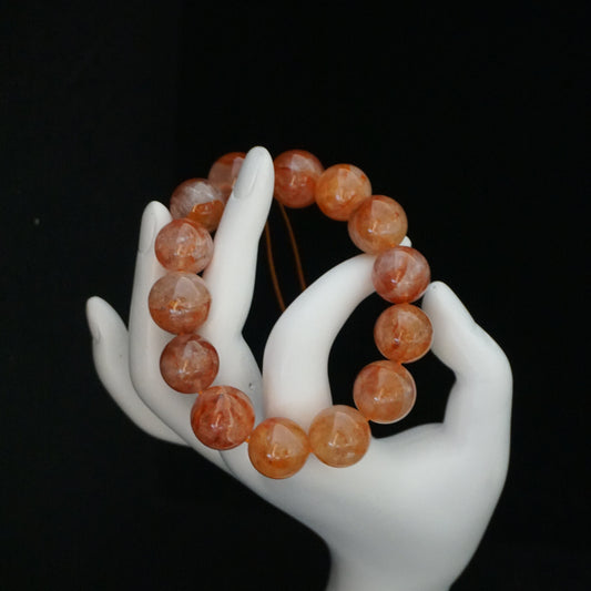 Red Harlequin Quartz Bracelet