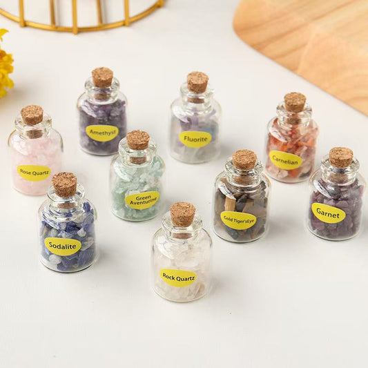 Mystic Drift Bottle Crystal Decor