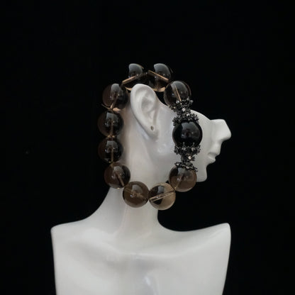 Tea Quartz & Hematite Bracelet