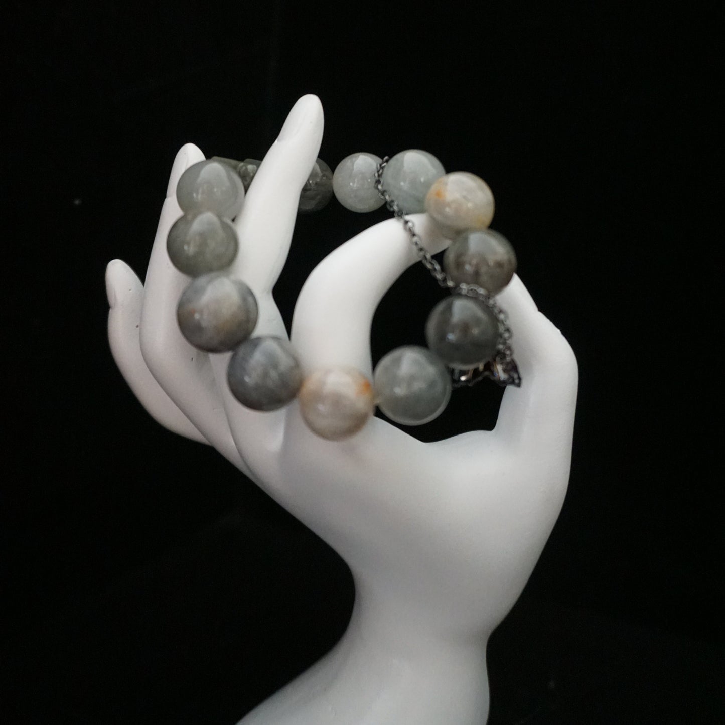 Gray Rutilated Quartz Bracelet