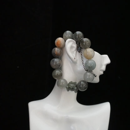 Gray Rutilated Quartz Bracelet