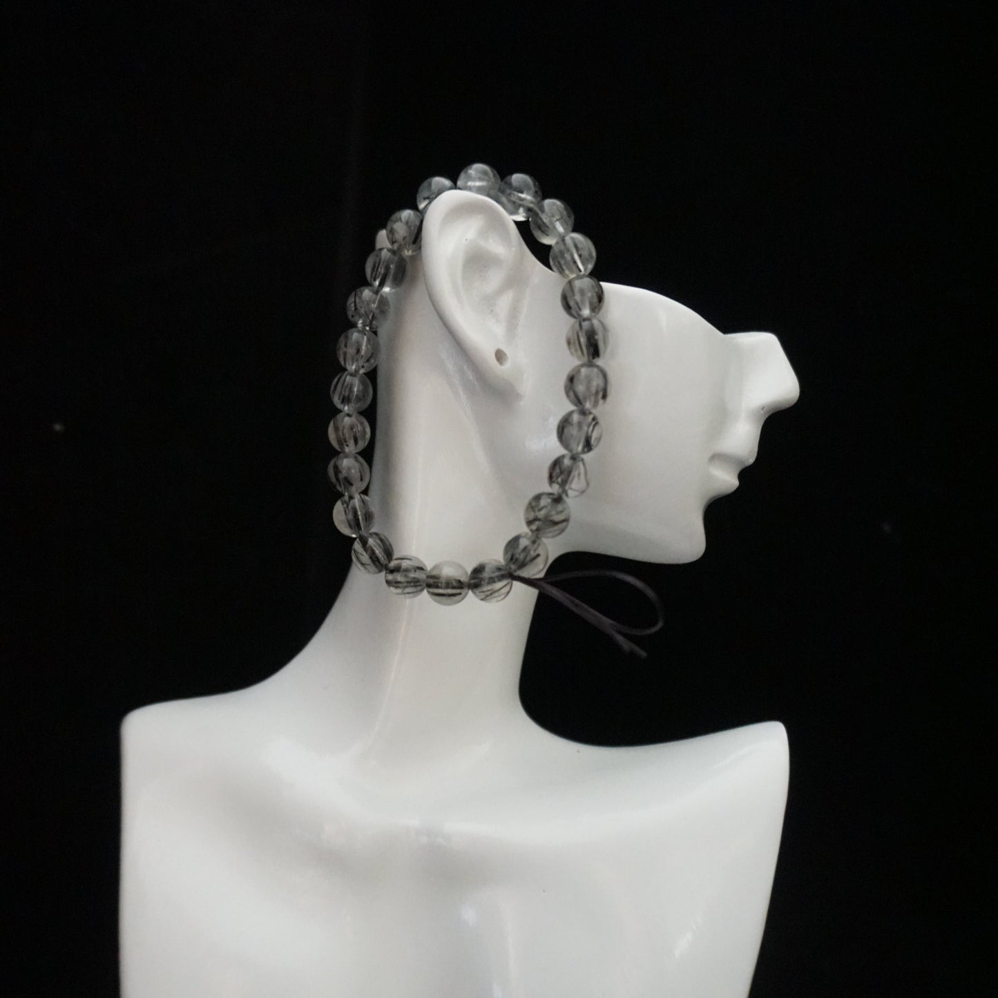 Black Rutilated Quartz Bracelet