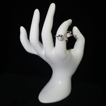 Amethyst Butterfly Open Ring