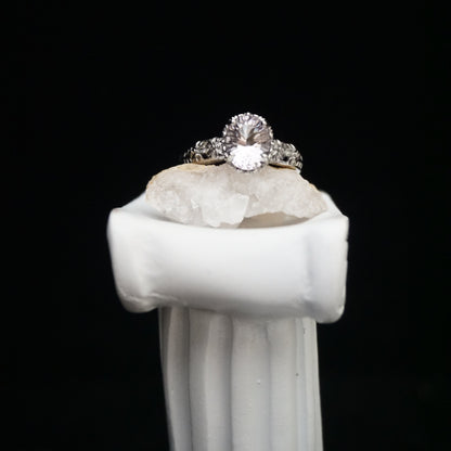 Amethyst Open Circle Ring